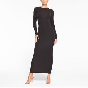 SKIMS Black Long Sleeve Dress NWT